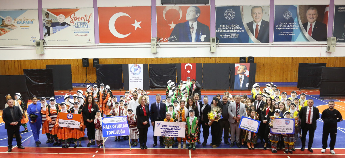 ORDU'DA OKUL SPORLARI HALK OYUNLARI İL BİRİNCİLİĞİ TAMAMLANDI